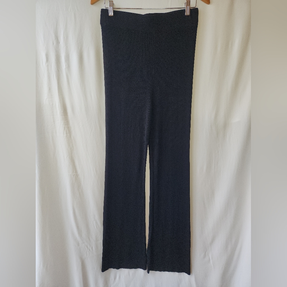 The Drop Long Black Elastic Waist Pants Size Medium